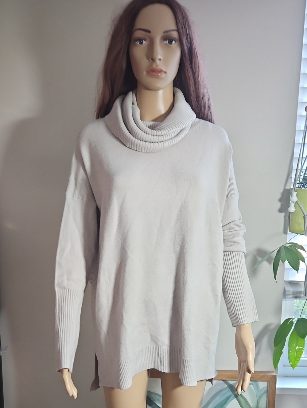 French Connection Cream Cowl Neck Sweater